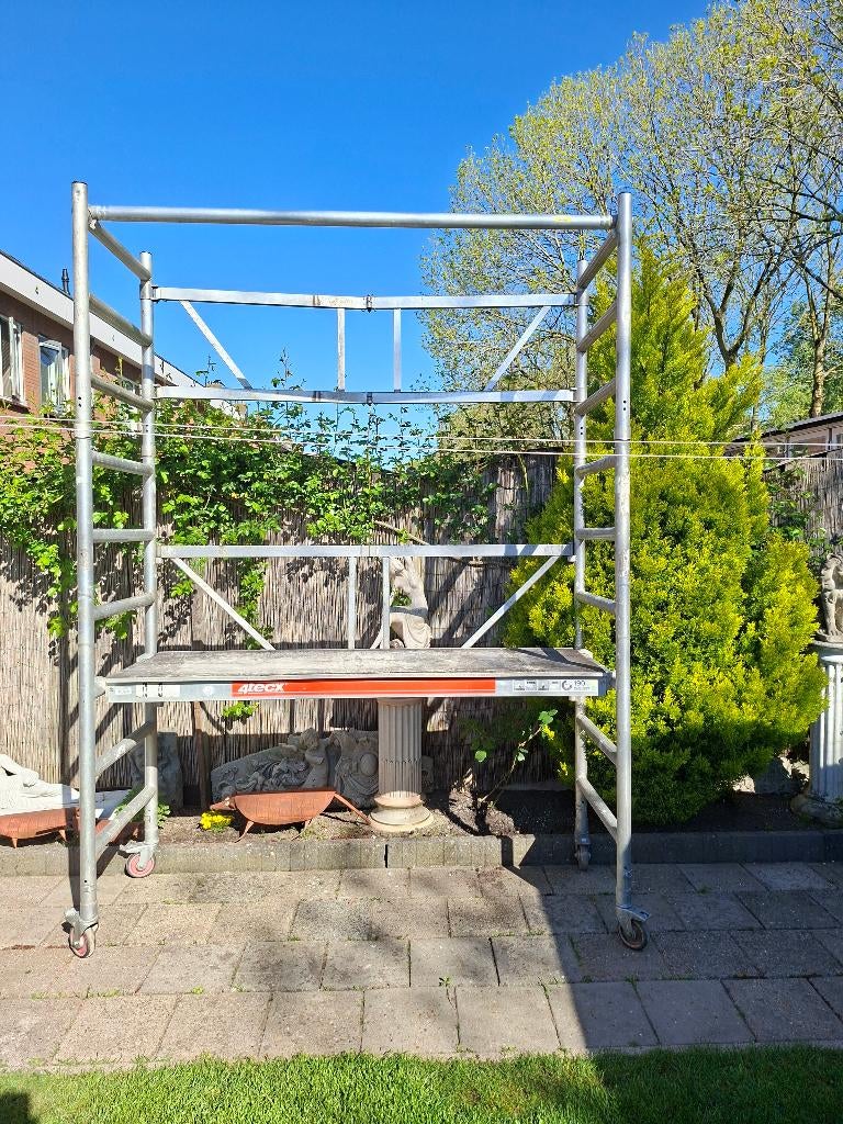 steiger-kamer steiger/buiten steiger-2 delig-, Doe-het-zelf en Bouw, Steigers, Ophalen, Gebruikt, Rolsteiger of Kamersteiger, 2 tot 5 meter