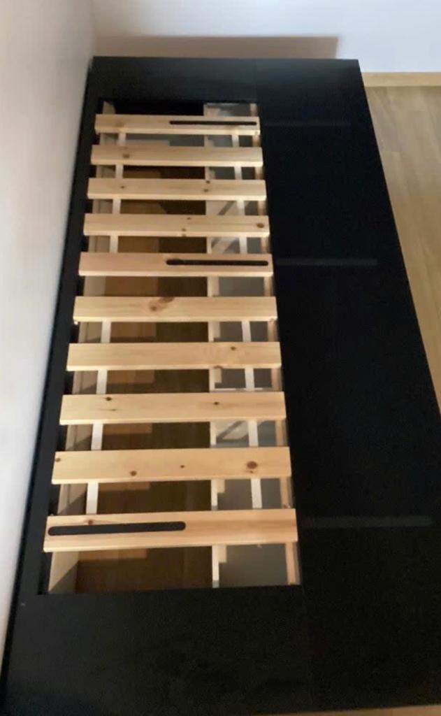 Lit Nordli IKEA 90x200, Maison & Meubles, 90 cm, Enlèvement, 200 cm, Bois
