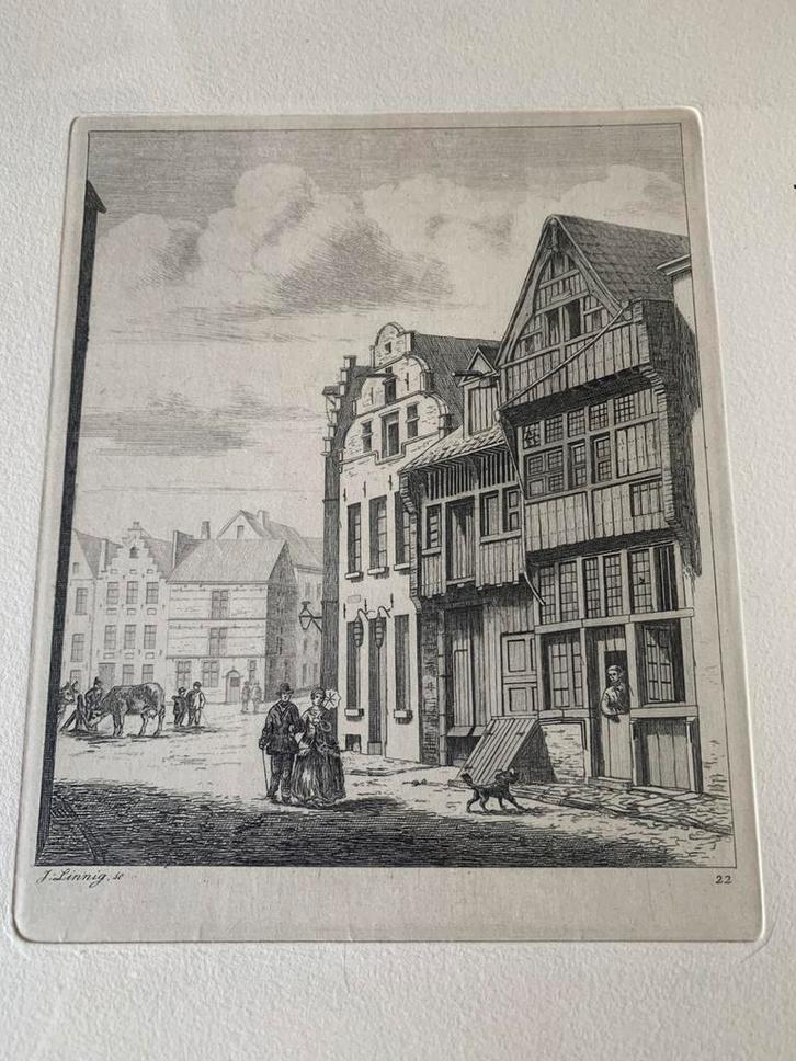 Jozef  Linnig  (1815-1891), Antiek en Kunst, Kunst | Etsen en Gravures, Ophalen of Verzenden