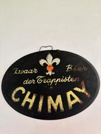 Blikken reclamebord Chimay Zwaar Bier der Trappisten 1959, Ophalen of Verzenden, Gebruikt, Reclamebord