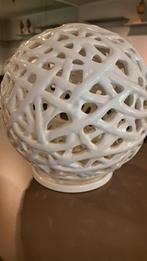 Nieuwe porcelaine grote bol op voet uniek mooi !, Enlèvement ou Envoi