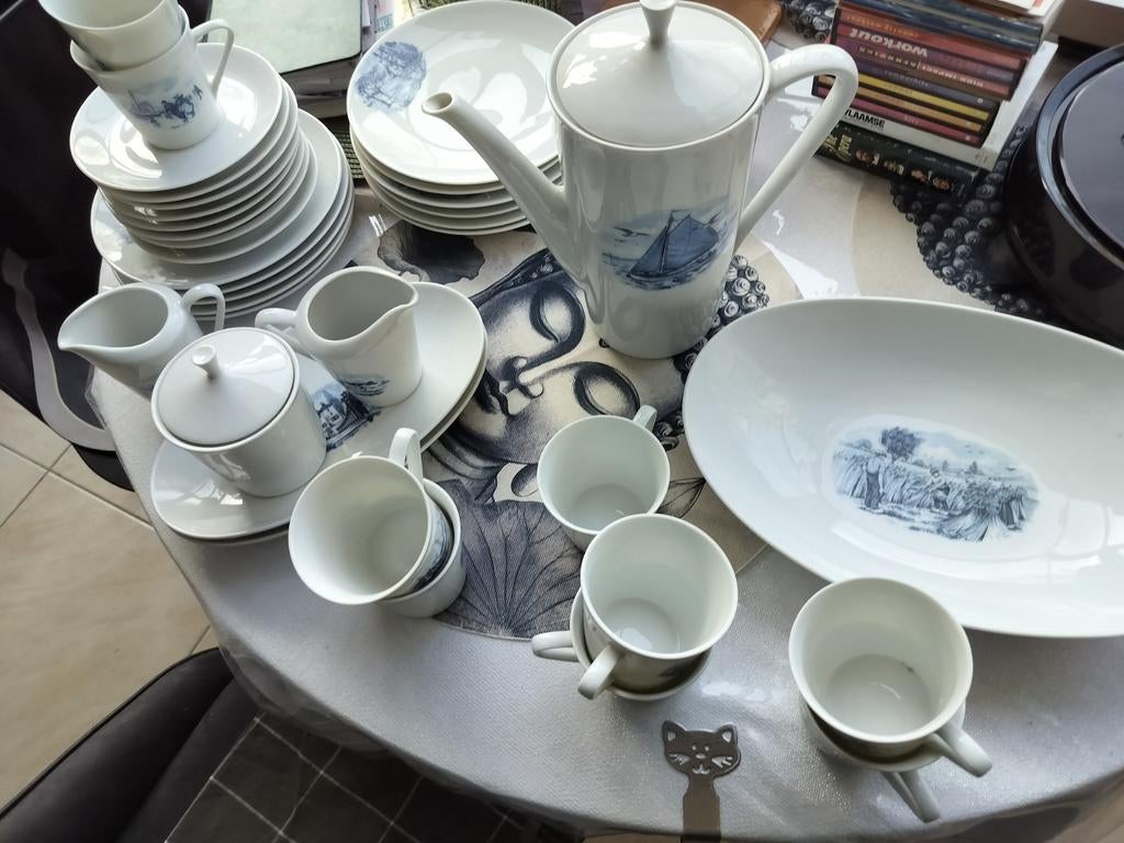 Delfts servies in Bavaria porselein, Antiek en Kunst, Antiek | Servies compleet, Ophalen