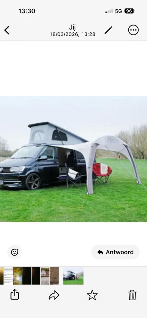 Luifel met zijwanden, Enlèvement, Utilisé