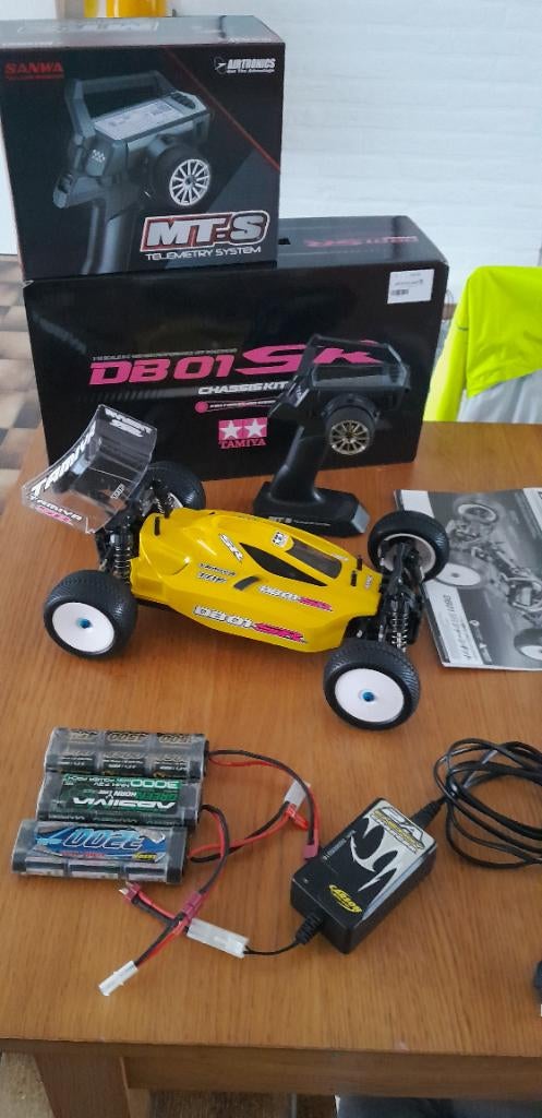 Tamiya db01sr met Sanwa Mts, Neuf, Échelle 1:10, Enlèvement ou Envoi, Voiture off road