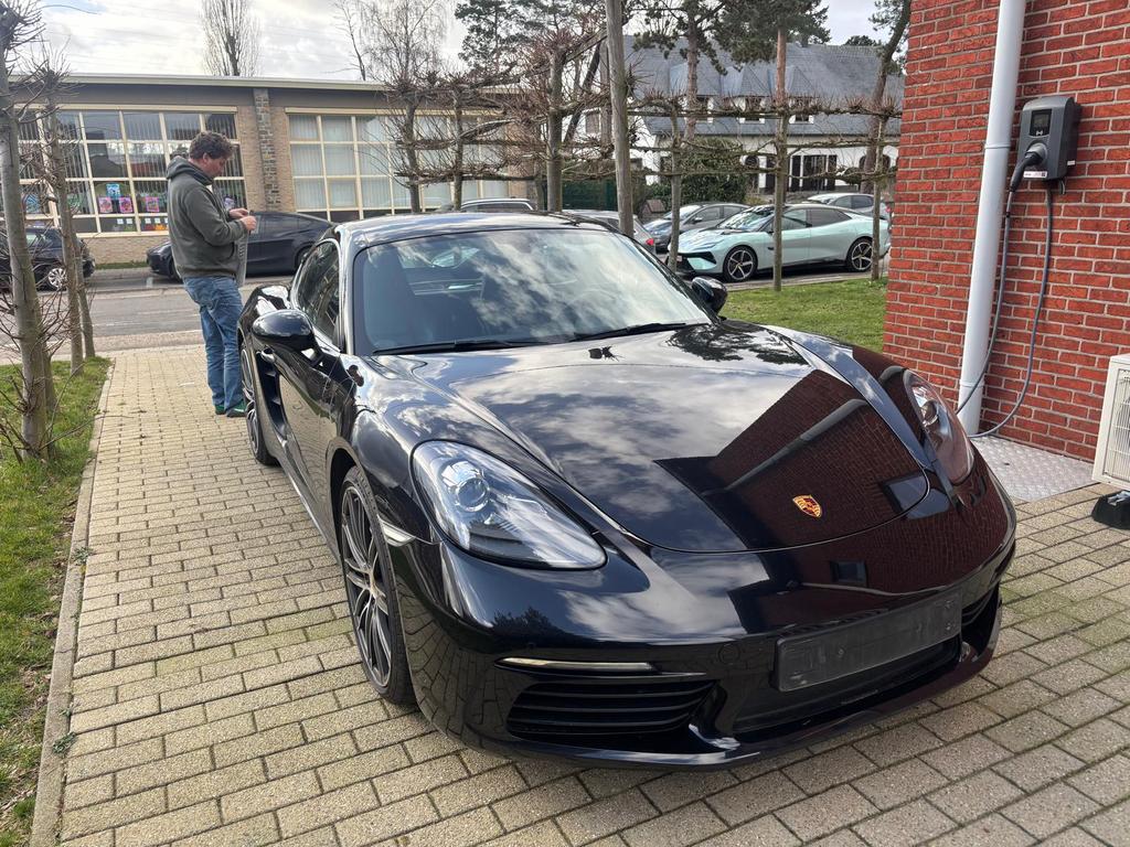 Porsche Cayman - Tiefschwarz - Parfait état, Cuir, Euro 6, 2 places, USB