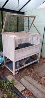 konijnenhok binnen, 2 verdiepingen, Dieren en Toebehoren, Ophalen, Konijn, Zo goed als nieuw, 90 cm of meer