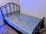 IKEA SAGSTUA metalen bedframe + LURÖY lattenbodem, Huis en Inrichting, Ophalen, Zo goed als nieuw, Zwart