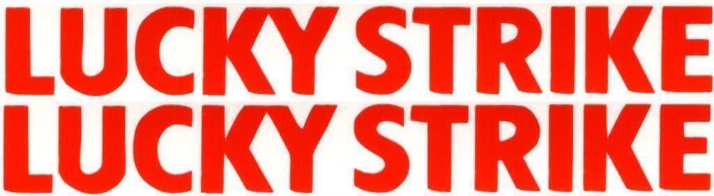 Lucky Strike sticker set #2, Motoren, Verzenden