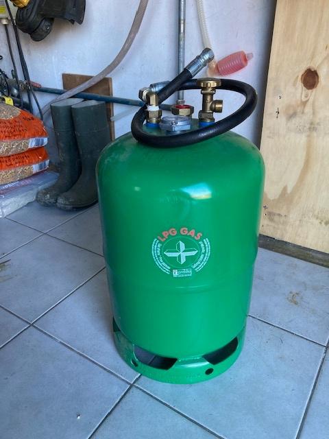 LPG-tank 27 Liter, Caravanes & Camping, Camping-car Accessoires, Enlèvement, Comme neuf