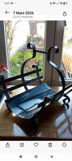 Porte bûches en fer forgé, Maison & Meubles, Cheminées, Enlèvement ou Envoi