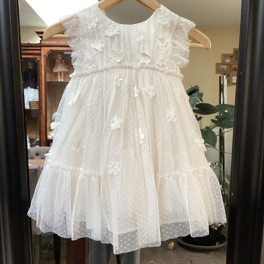 Prachtig nieuw boho feestjurkje maat 104 merk Next, Ophalen of Verzenden, Nieuw, Wit, Bruidsmeisjeskleding