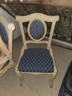 4 Rotan stoelen, Maison & Meubles, Chaises, Osier ou Rotin, Enlèvement, Utilisé, Bleu