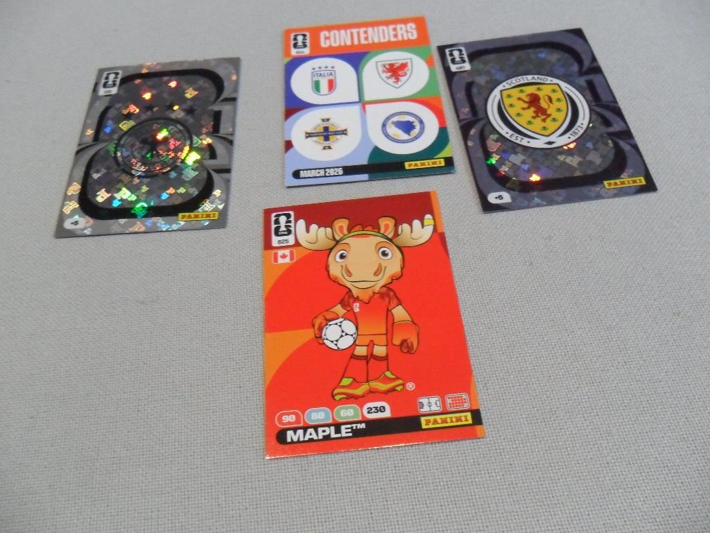 4 Panini XL Adrenalyn World Cup 2026 kaarten, Ophalen of Verzenden, Nieuw, Poster, Plaatje of Sticker