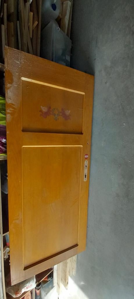 Deurblad Massief Hout, Ophalen, Gebruikt, 80 tot 100 cm, Binnendeur