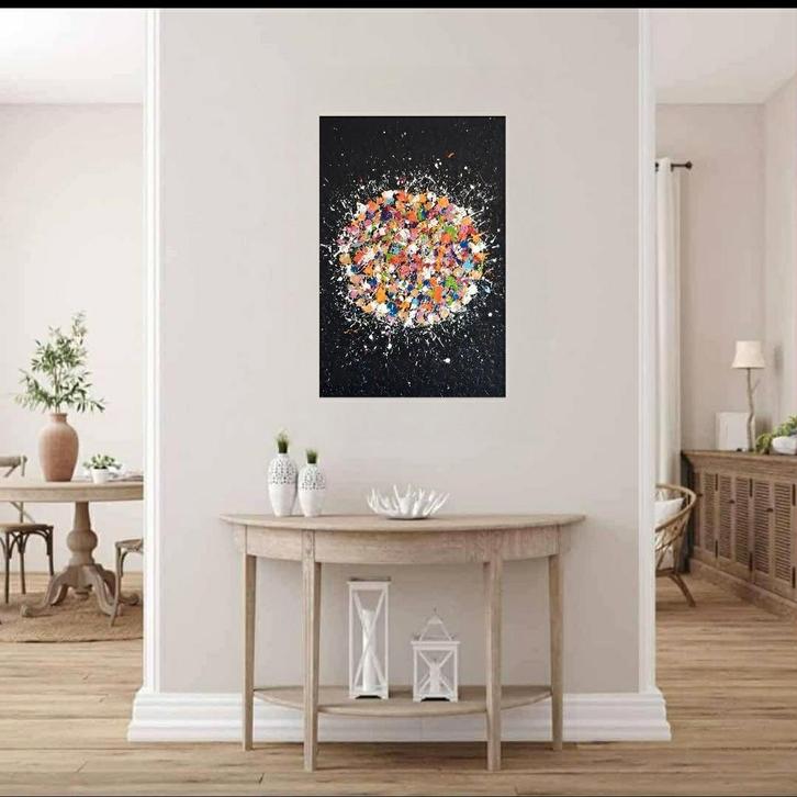 Couleurs du printemps, Antiquités & Art, Art | Peinture | Abstraite, Enlèvement