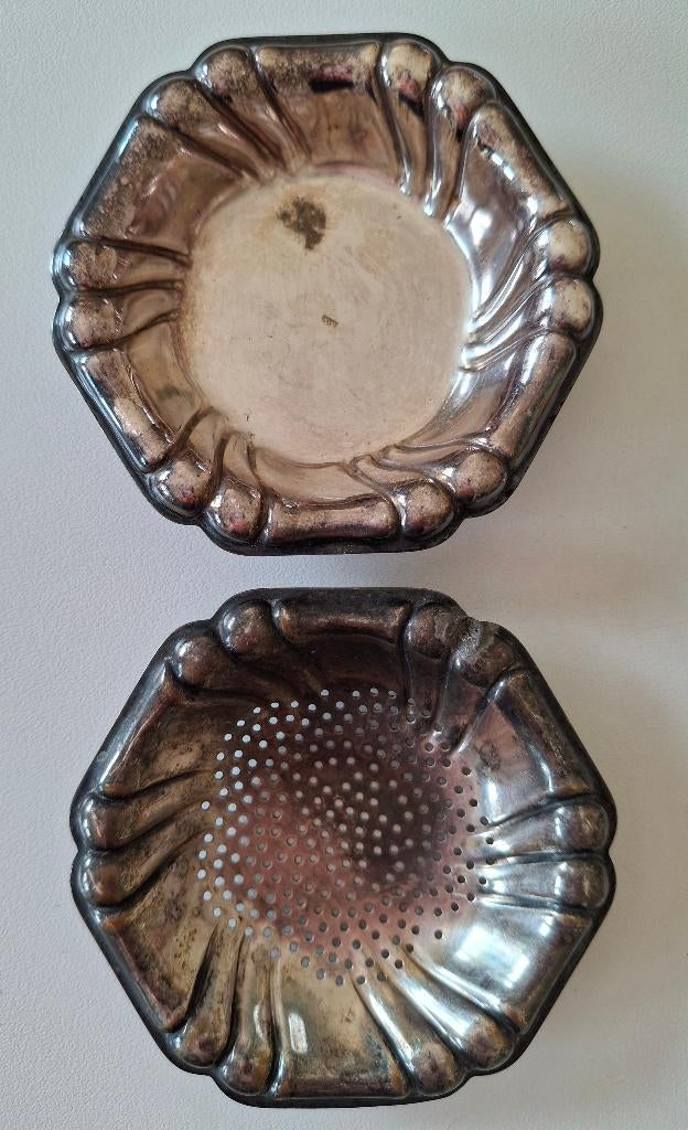 Vintage Silver Plated Tea/Lemon Strainer, Ophalen of Verzenden, Zilver