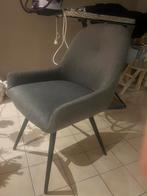 Grijs stof stoelen, Huis en Inrichting, Ophalen, Gebruikt, Vier, Stof