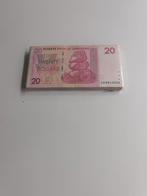 liasse 100 billets 20dollars zimbabwe collection, Enlèvement ou Envoi, Autres pays, Billets en vrac