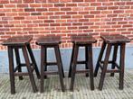 Barkrukken 4 stuks, Avec repose-pieds, 4 tabourets, Enlèvement, Utilisé