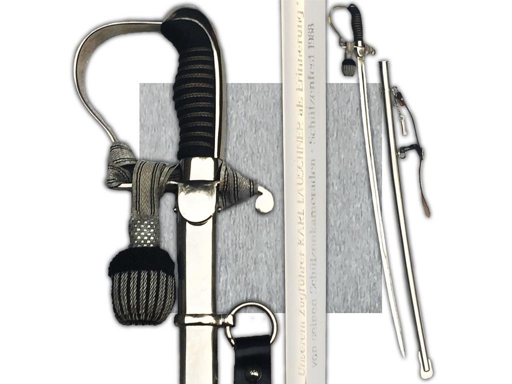 🚨RARE SABRE CHEF DE TRAIN - ALLEMAGNE DE L'OUEST - FUSILIER, Collections, Envoi, Armée de terre, Épée ou sabre