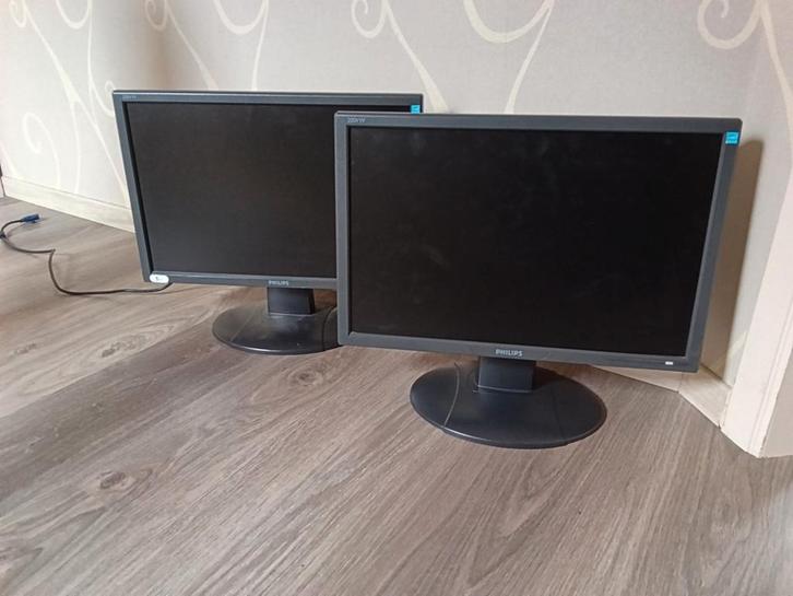 Computer Philips  LCD schermen, Informatique & Logiciels, Moniteurs, Utilisé, VGA, Enlèvement