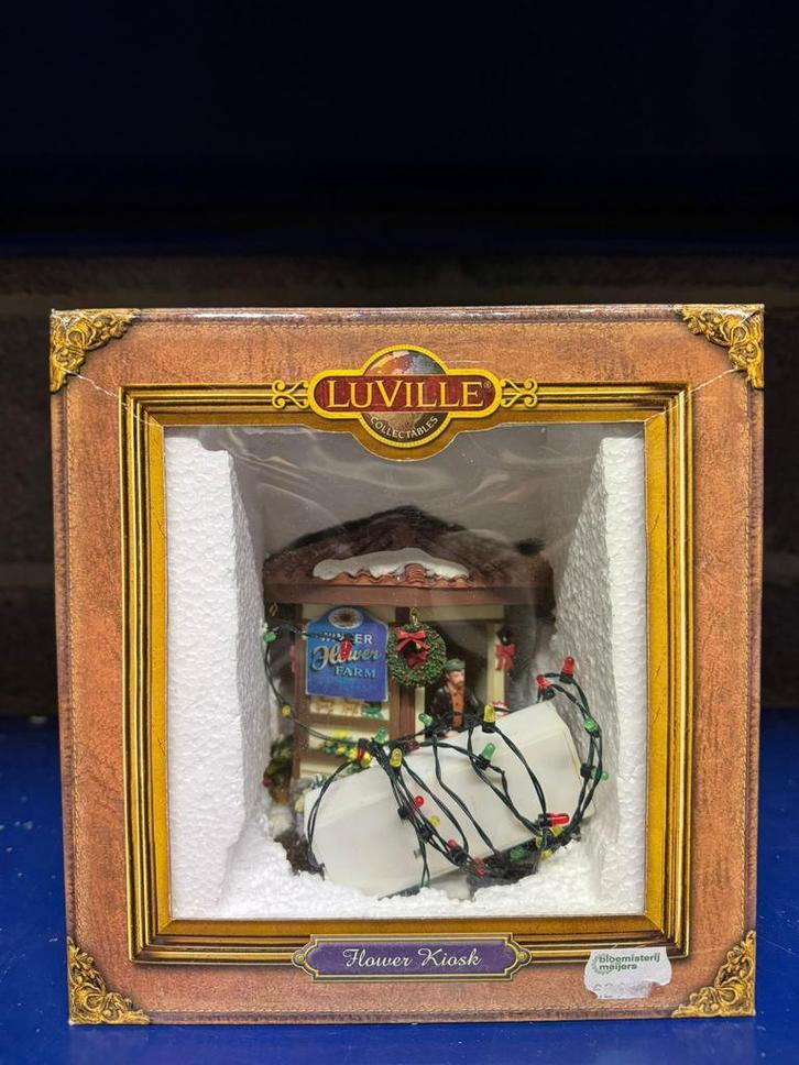 Luville Collectables Flower Kiosk kersthuisdecoratiecompleet, Diversen, Kerst, Zo goed als nieuw, Ophalen