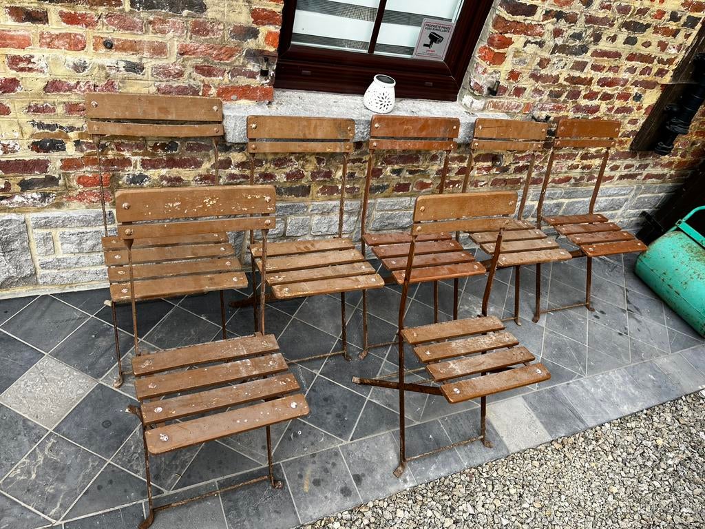 Chaise pliante bistrot (1970), Enlèvement