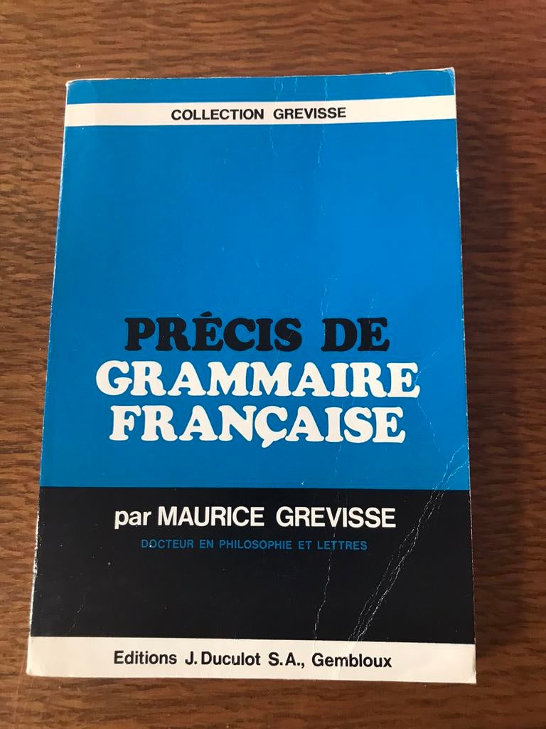 A vendre  PRÉCIS DE GRAMMAIRE FRANÇAISE.