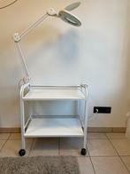 Beauty salon trolley met vergrootlamp, Ophalen, Gebruikt