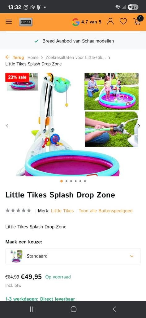Little Tikes Splash Drop Zone, Kinderen en Baby's, Speelgoed | Buiten | Los speelgoed, Ophalen of Verzenden