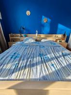 Lit double, Maison & Meubles, Enlèvement, Utilisé, 180 cm, 200 cm