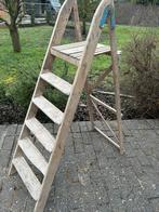 Antieke houten ladder, Doe-het-zelf en Bouw, Ladders en Trappen, Ophalen, Zo goed als nieuw, Ladder