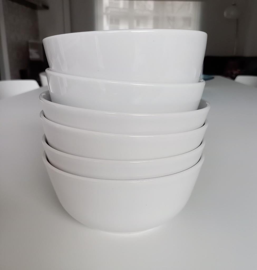 SET VAN 6 SOEP-ONTBIJTKOMMEN, Ophalen of Verzenden, Gebruikt, Porselein, Kom(men)