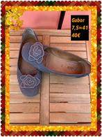 Ballerina’s dames 7,5=41Gabor, Zo goed als nieuw, Groen, Ballerina's, Ophalen of Verzenden