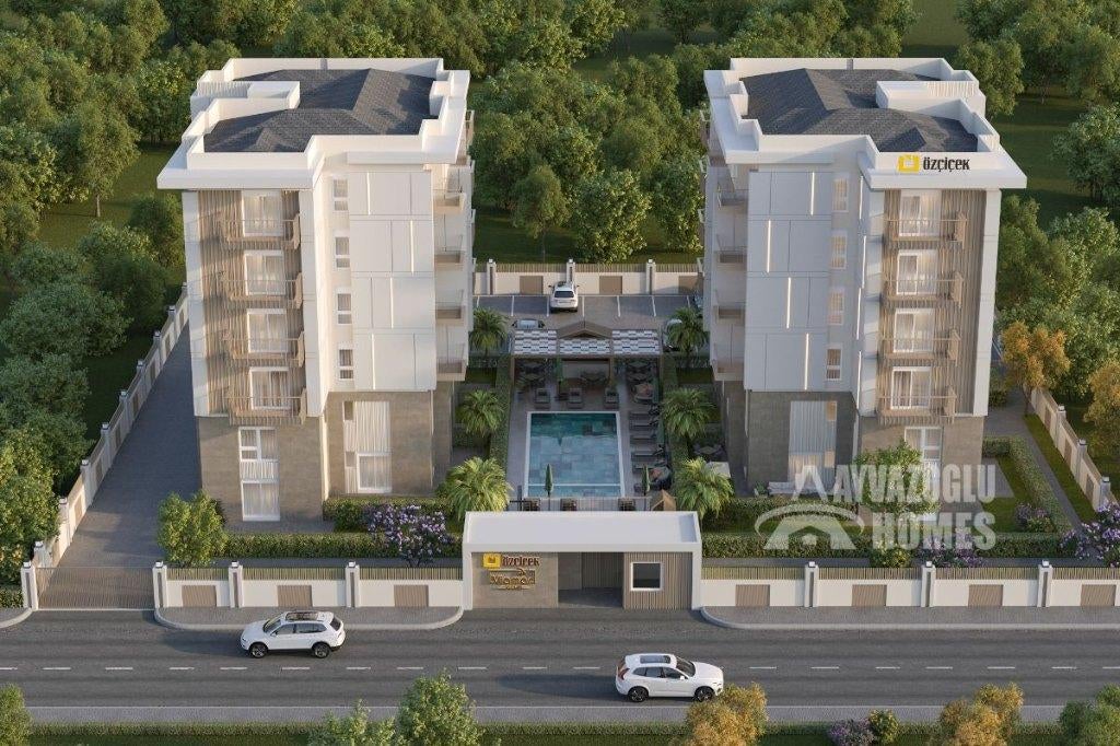 Nieuw 1+1 appartement in een nieuwe residentie in Antalya, Immo, 55 m², 2 kamers, Turkije, Stad