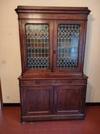 Mahonie boekenkast vitrine, Ophalen