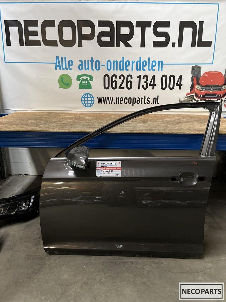 VOLKSWAGEN PASSAT B8 3G 3G0831311F PORTIER DEUR MET SPIEGEL, Gebruikt, -, Volkswagen, -