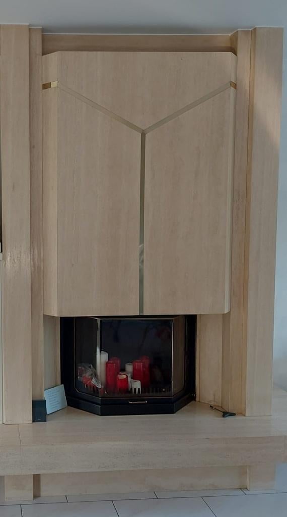 Houtkachel inbouw - Barbas Elan, Maison & Meubles, Poêles, Encastré, Poêle à bois, Enlèvement