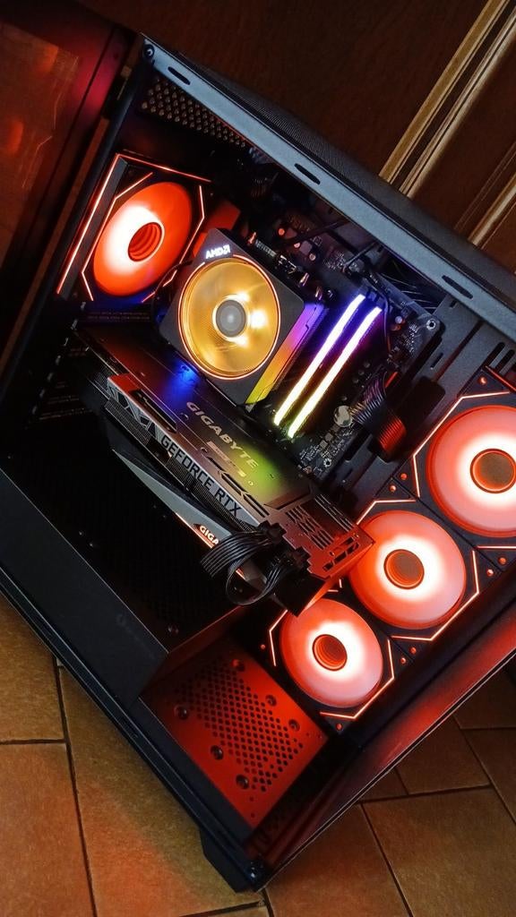 High-End Gaming PC RTX 3080 Ryzen 9 3900X 1440p Ultra, Computers en Software, Desktop Pc's, Zo goed als nieuw, 4 Ghz of meer, SSD