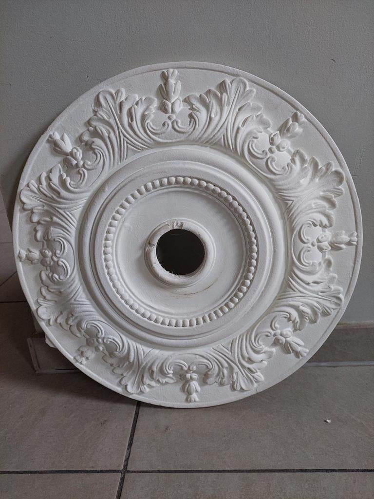 2 magnifiques rosaces de plafond - Citron vert classique - Ø, Bricolage & Construction, Plinthes & Finitions, Synthétique, Enlèvement