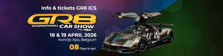 2 E-tickets GR8 International Car Show 18-19/04 - 25 EUR, Tickets & Billets, Événements & Festivals