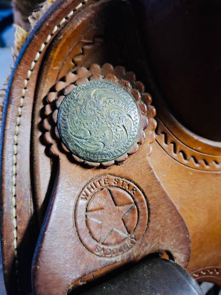 Western zadel WHITE STAR, Animaux & Accessoires, Chevaux & Poneys | Selles, Enlèvement, Utilisé, Western