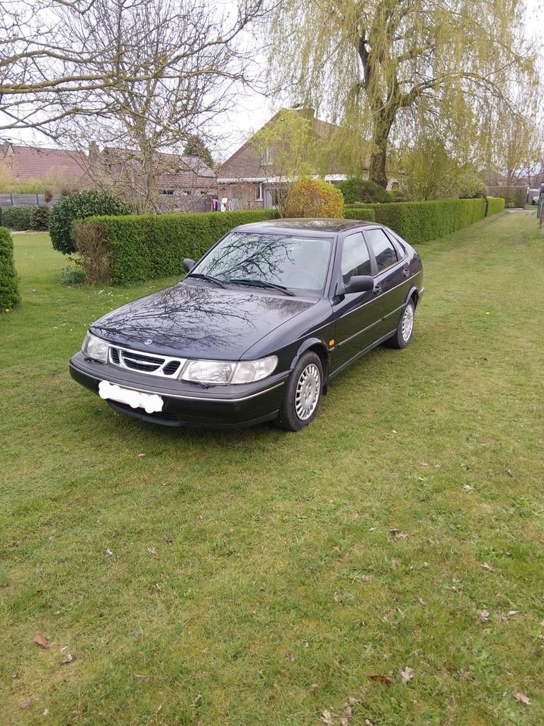 Saab 900s, Auto's, Stof, Airbags, Beige, Blauw