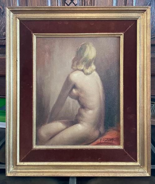 Vrouwelijk naakt / Alfred Schollaert (1905 - 1987), Antiek en Kunst, Kunst | Schilderijen | Klassiek, Ophalen
