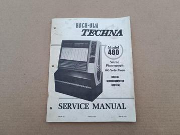 Service Manual: Rock-Ola 480/ Techna (1980) jukebox   beschikbaar voor biedingen