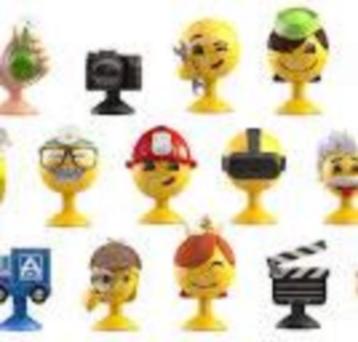 emoji ou 2 pochettes astérix beschikbaar voor biedingen