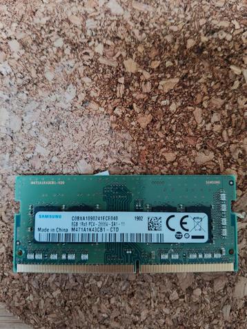 8Gb Samsung DDR4 Ram geheugen SO-DIMM, Informatique & Logiciels, Enlèvement ou Envoi, Comme neuf, DDR4, Laptop