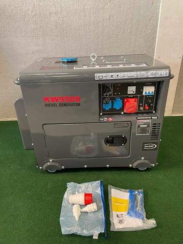 Nieuwe KW9500 dieselaggregaat/stroomgroep. Nergens goedkoper beschikbaar voor biedingen