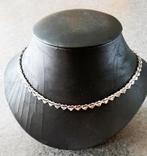 Te koop: Mooie sterling zilveren ketting met hartjes., Ophalen, Nieuw, Zilver, Zilver