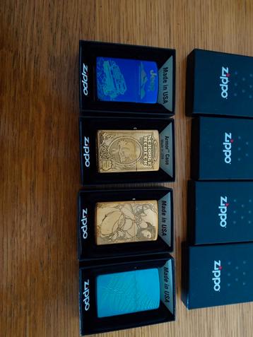 4 unieke zippo's  beschikbaar voor biedingen